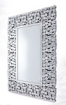 Dekoracyjne lustro w kryształowej ramie 80x120