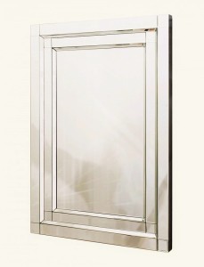 Nowoczesne lustro z unikatową ramą lustrzaną 90x150