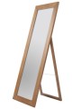 lustro ELEGANCE, dębowa rama o szer. 8cm- kolor naturalny dąb bezbarwny nr 8 z wzornika 