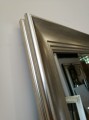 Eleganckie lustro w ramie szampańskie srebro 132x72 