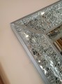 Lustro Glamour rama z efektem tłuczonego lustro 120x75 