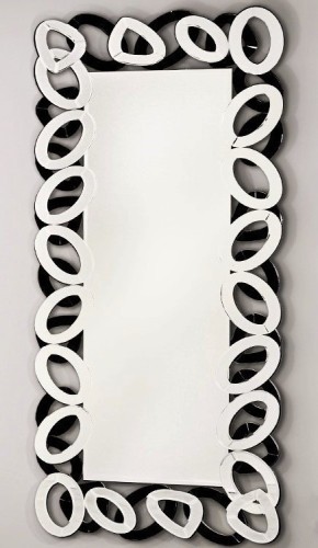  Dekoracyjne lustro w lustrzanej ramie 50x130