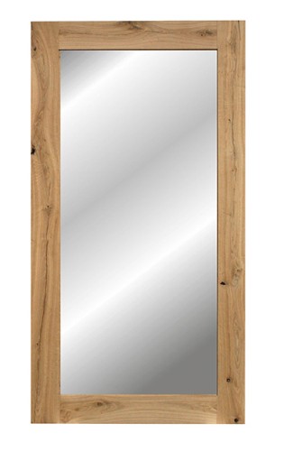  Lustro w prostej ramie z sękami, pęknięciami DĄB NATURALNY