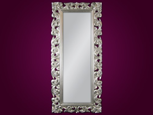 Duże lustro w srebrnej ramie 190x80