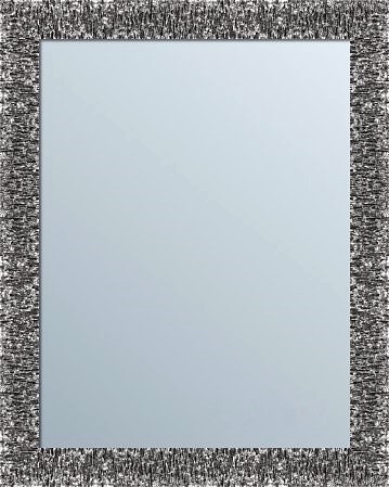 Srebrne lustro z ramą w stylu glamour 90x70