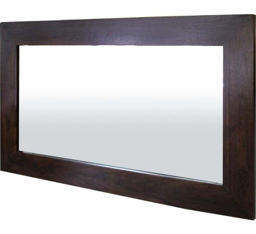 Klasyczne lustro z litego drewna egzotycznego 66x110