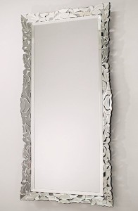 Lustro do przedpokoju z piękną ramą lustrzaną  180x80