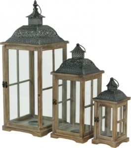 Uroczy zestaw dużych lampionów 3sztuki