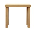 Prosty dębowy stolik konsola pod lustro, kolor bezbarwny naturalny dąb nr 11