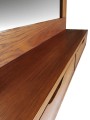 Dębowe lustro do przedpokoju z szufladkami 132x90x20, kolor nr 12