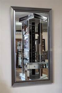 Lustro z ramą stalową 134x74