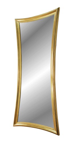 Cudowne lustro kryształowe w złotej ramie 197x90