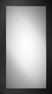 Lustro w stylu glamour z czarną ramą 73X133