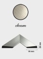Lustro z ramą CHROM 59x149 