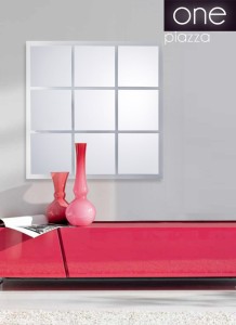 Eleganckie lustro z kolekcji PIAZZA ONE 80x80