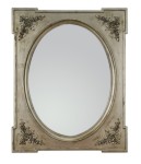 Srebrne lustro w prowansalskim stylu-dwa wymiary