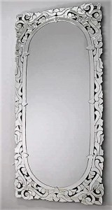 Wytworne lustro w dekoracyjnej oprawie lustrzanej 180x80