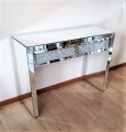 Konsola lustrzana w stylu glamour 110x40x80