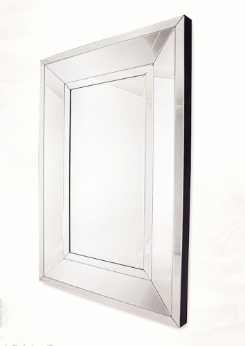 Lustro z ramą lustrzaną 90x130