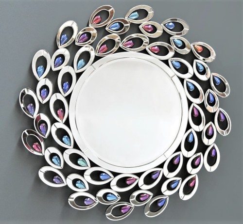 Okazałe lustro dekoracyjne 87x87