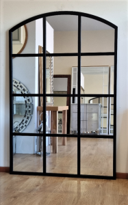 Lustro LOFT ŁUKOWE CZARNE 180X120