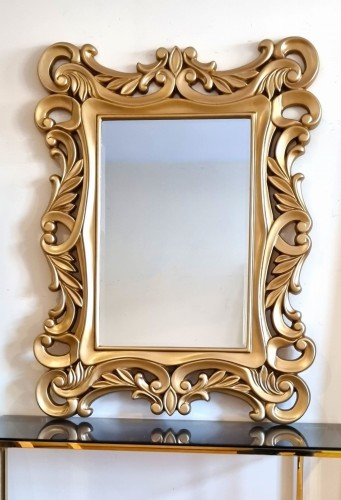 Lustro złote ażurowe