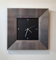 Zegar srebrny z kryształami Swarovskiego 43x43