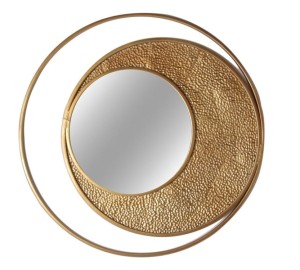 Okrągłe lustro w złotej ramie  średnica 80cm