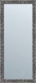 Srebrne lustro z ramą w stylu glamour 180x80
