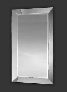 Olśniewające lustro z ramą lustrzaną