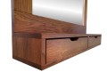 Dębowe lustro do przedpokoju z szufladkami 132x90x20, kolor nr 12