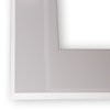 Nowoczesne lustro do przedpokoju biały połysk 180x80
