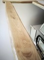 Duże lustro rama z dębowych ciosanych desek 167x102