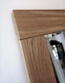 Lustro do przedpokoju z ramą dąb naturalny 180x60
