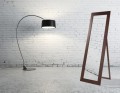 lustro ELEGANCE, dębowa rama o szer. 8cm- kolor ciemny orzech nr 5 z wzornika