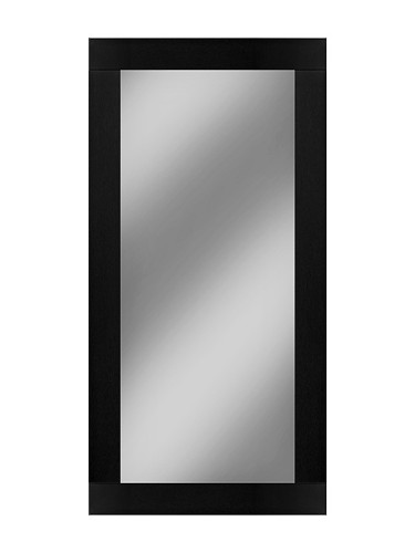 Nowoczesne lustro z ramą szklaną czarną - różne wymiary 