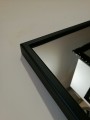 Proste lustro w czarnej aluminiowej ramie-różne wymiary