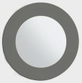 Okrągłe lustro z ramą CIEMNY SZARY POŁYSK- dwa wymiary