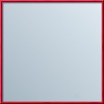 Proste lustro w czerwonej aluminiowej ramie-różne wymiary