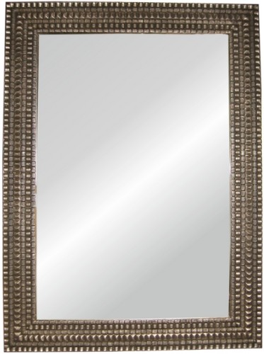 Wyjątkowe lustro z ozdobną ramą stare srebro ARTSTYLE 03