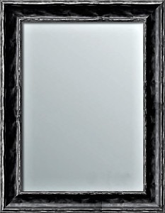Fascynujące lustro z ramą czarno- srebrną różne wymiary