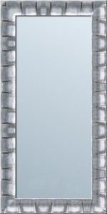 Lustro z srebrną ramą drewnianą w stylu glamour-różne wymiary