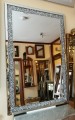 Unikatowe lustro w ramie lustrzanej 120x80