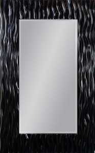 Lustro dekoracyjne czarne 160x100