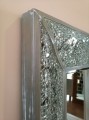 Lustro Glamour rama z efektem tłuczonego lustro 120x75 