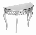 Półokrągła konsola lustrzana 104x81x42