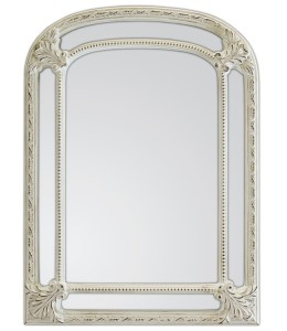 Lustro białe przecierane 70x95