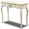 Urocza konsola drewniana biała przecierana 