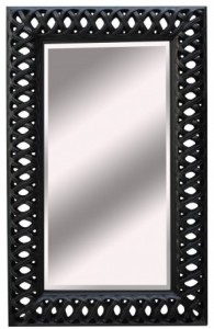 Lustro czarne ażurowe 95x155