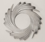 Designerskie lustro SREBRNE 95X95